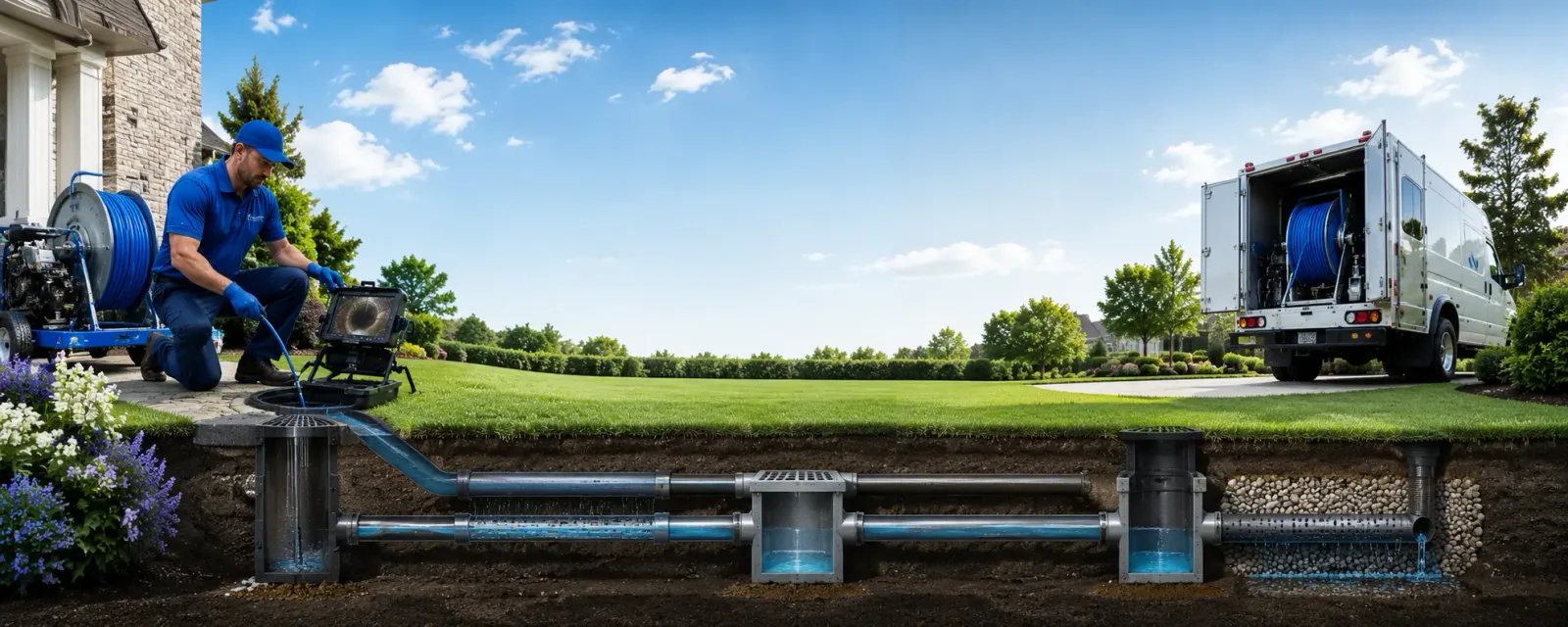 Outdoor drain cleaning information for Rogers, TX